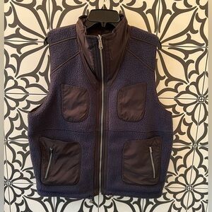 Free People Movement Reversible Fleece Vest, size S